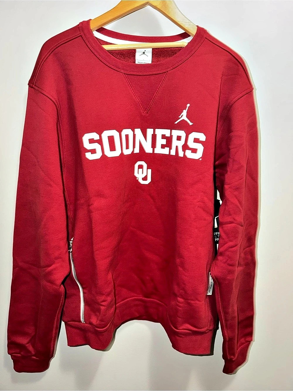Jordan Brand Oklahoma Sooners On Field Crewneck Sweatshirt
